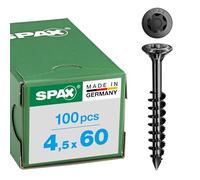 SPAX Viti per facciata, 4,5 x 60 mm, 100 pezzi, filettatura parziale, testa svasata, T-STAR plus T20, punta CUT, acciaio inox A2 BLAX - 25170404506021