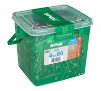 Spax - Viti per facciata in acciaio inox A2, 4,5 x 60 mm, 400 pezzi, colore: Argento