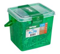 Spax - Viti per facciata in acciaio inox A2, 4,5 x 70 mm, confezione da 250 pezzi