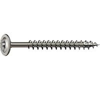 SPAX - Viti per legno, 8,0 x 120 mm, 50 pz., testa piatta, T-STAR plus, 4CUT, interamente filettate, in acciao inossidabile, A2, 1.4567-0257000801205