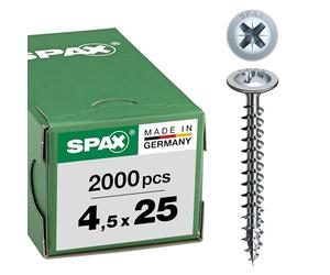 SPAX - Viti per parete posteriore, 0/1036/001/4,5/25/ /01