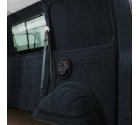 Spazi Interni Feltro Vello Nero 2x2m per Smontaggio Camper Tessuto di Copertura