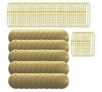 Spazi vuoti Rotondi Connettori Gioielli Creativi Decorativi Ottone Rotondi Spazi Vuoti per Collana Unica Artigianato Incisione