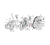 Spaziatore Cuscinetto Albero Pignone .110 Pollici Per Harley-Davidson