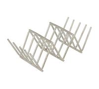 Spaziatore Mini Tacos 11,8X5,1X3,7 Cm Argento Acciaio Inox - 48 Unità