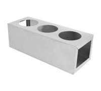 Spaziatore Per 3 Dosatori Salsa 240/360 Ml 23X8,5X8 Cm Argento Acciaio Inox - 30 Unità