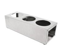 Spaziatore Per 3 Dosatori Salsa 720 Ml 28X10X8 Cm Argento Acciaio Inox - 1 Unità