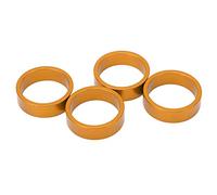 Spaziatori di cuffie per biciclette in lega in alluminio Alevata resistenza Rust heartidar Spacers per manubrio per mountain bike bici da strada 28,6 mmx10mm 4 pezzi (Oro)