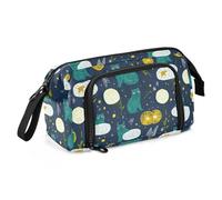 Spazio Alieni Gatti Verde Matita Box Grande Capacità Scuola Matite Astucci Multifunzionale per College Studente Scuola Must Haves estuches para lapices