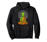 Spazio Alieno Buddha Meditazione Zen Yoga Spirituale Felpa con Cappuccio