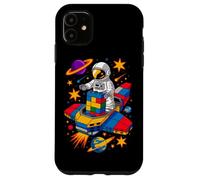 Spazio Astronauta Master Builder Building Blocks Mattoni Bambini Custodia per iPhone 11