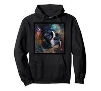 Spazio Boston Terrier Felpa con Cappuccio