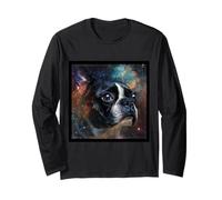 Spazio Boston Terrier Maglia a Manica