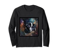Spazio Boston Terrier Maglia a Manica