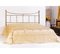 Spazio Casa Testata Letto in Ferro Battuto Erika - Avorio Anticato, Matrimoniale