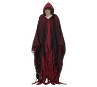 Spazio Cloak Halloween - Sindone Mesh inquietante, Capo White Spooky Party | Abito costume lungo il pavimento, abbigliamento con cappuccio per adulti con stile spettrale, ideale per il gioco di ruolo,