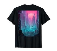 Spazio cosmico e Design futuristico della Città Maglietta