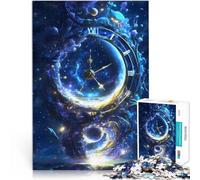 spazio dell'orologio fantasy Puzzle da 1000 pezzi per adolescenti per il giocattolo di sfida del gioco educativo Decorazione murale Regali unici per compleanno e Natale 38x26cm