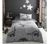Spazio Dinosauri Set Copripiumino Singolo Stars T-Rex 2-in-1 Disegni Bimbi Letto