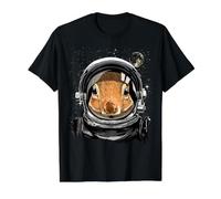 Spazio Esterno Astronauta Scoiattolo Animale Scoiattolo Cacciatore Galassia Maglietta con Stampa Grafica Economica