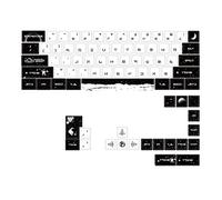 Spazio esterno PBT Keycaps Profilo Cherry Sublimazione Keycap Set Per gk-61/64/68 Tastiera da gioco meccanica 60%-Layout 81Keys Keycaps Tema spazio esterno per 61/64/68 ANSI 60%-Layout MX-switch