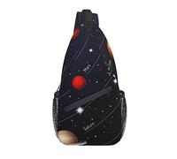 Spazio esterno Solare Marte Terra Croce Petto Borsa Diagonale Sling Zaino Crossbody Borsa A Tracolla Da Viaggio Escursionismo Zaini Per Le Donne Degli Uomini