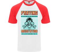 Spazio Per Pregare E Meditare Universo Yoga T-Shirt Da Uomo A Maniche Corte