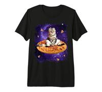Spazio Pizza Gatto Maglietta Premium