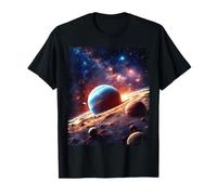 Spazio Polvere Pianeti e Stelle Universo Art Design Maglietta