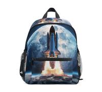 Spazio Razzo Luna Notte Terra Zaino per Bambini Borsa a Tracolla Zainetti Per Ragazze Ragazzi Bambino Zaini Scuole Viaggi Sportivo per 2-7 età