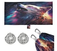 Spazio Senza Speranza Ruggito Lupo Amaca Portatile per Campeggio,Leggera, Perfetta per Esterni,Escursioni,Spiaggia e Viaggi