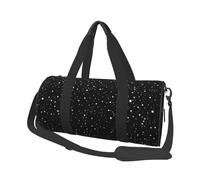 Spazio stelle in bianco e nero senza soluzione di continuità, Borsone da viaggio di grande capacità Borsa rotonda Borsa da viaggio sportiva Borsa da viaggio Borsa da fitness