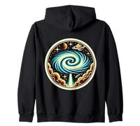 Spazio Swirl Fenomeno UFO Cosmico Stargazer Credente Felpa con Cappuccio