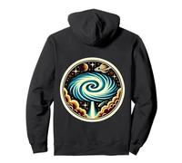 Spazio Swirl Fenomeno UFO Cosmico Stargazer Credente Felpa con Cappuccio