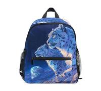 Spazio Terra Leopardo Animale Zaino per Bambini Borsa a Tracolla Zainetti Per Ragazze Ragazzi Bambino Zaini Scuole Viaggi Sportivo per 2-7 età