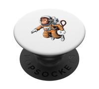 Spazio Vintage Viaggi Astronauta Scimmia Astronauta Astronauta PopSockets PopGrip Adesivo