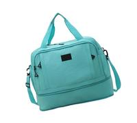 Spaziosa borsa a tracolla regolabile con scomparti multipli borse da allenamento per gli appassionati di fitness, viaggiatori, viaggi d'affari borsa per la notte, Verde, Bellezza di massa