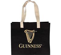 Spaziosa borsa nera con logo Guinness, Colore: nero, Size_Länge x Höhe x Tiefe: 45 x 37 x 18 cm