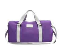 Spaziosa borsa sportiva con scomparti dedicati a secco bagnato costruzione in nylon durevole scelte di trasporto versatili compatte per brevi necessità di viaggio multifunzione a tracolla lunga durata