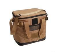 Spaziosa borsa termica per esterni con design a base quadrata per evitare fuoriuscite e mantenere la stabilità su superfici irregolari (marrone)