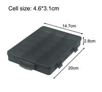 Spaziosa Cassetta porta attrezzi in plastica con deflettori rimovibili per conse