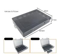 Spaziosa Cassetta porta attrezzi in plastica con deflettori rimovibili per conse