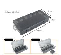 Spaziosa Cassetta porta attrezzi in plastica con deflettori rimovibili per conse