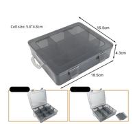 Spaziosa Cassetta porta attrezzi in plastica con deflettori rimovibili per conse