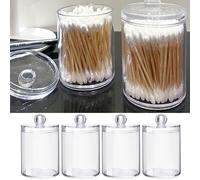 Spaziosa scatola portaoggetti in acrilico per organizzare tamponi e stuzzicadent
