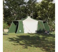 Spaziosa tenda Tipi familiare per 8 persone, impermeabile e traspirante, robusta tenda da campeggio per esterni con facile montaggio, forma conica per gite di gruppo, verde
