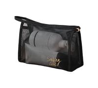 Spaziosi organizer da viaggio trasparenti per cosmetici, impermeabili, con design quadrato portatile, per articoli da toeletta impermeabili, C, Taglia unica