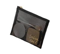 Spaziosi organizer da viaggio trasparenti per cosmetici, impermeabili, con design quadrato portatile, per articoli da toeletta impermeabili, A, Taglia unica