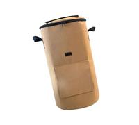 Spazioso sacco per rifiuti da cortile realizzato in tessuto spesso, ideale per raccogliere detriti da giardino e produrre compost traspirante bidone del compost