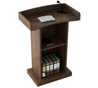 Spazioso supporto da tavolo portatile per chiesa e leggio per aule e ufficio, altezza regolabile, design elegante, perfetto per presentazioni ed eventi (senza cassetto)